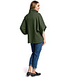Дамска памучна блуза Lucia в зелен нюанс-3 снимка