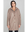 Дамско палто в цвят мока Arilda-0 снимка