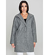 Дамско палто в сив меланж Arilda-0 снимка