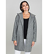 Дамско палто в сив меланж Arilda-2 снимка