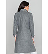 Дамско палто в сив меланж Gladis-1 снимка