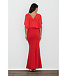 Дълга рокля в червени нюанси Gladis-1 снимка