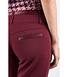 Дамски панталон в цвят бордо Musikal-3 снимка