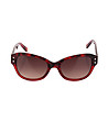 Дамски слънчеви очила в черно и червено Candy-1 снимка