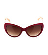 Дамски слънчеви очила в тъмночервено и бежово Vicky-1 снимка