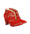 Червени дамски обувки от естествена кожа Klea-4 снимка
