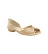 Дамски кожени обувки в златисто-розов нюанс Cindy-0 снимка