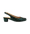 Зелени дамски кожени обувки Synthia-0 снимка