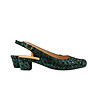 Зелени дамски кожени обувки Synthia-1 снимка