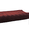 Плетено одеяло в цвят бордо 130x170 см-2 снимка