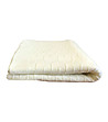 Плетено одеяло в цвят слонова кост 130x170 см-0 снимка