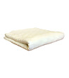 Плетено одеяло в цвят слонова кост 130x170 см-1 снимка