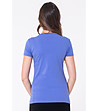 Синя памучна дамска тениска Cammie-1 снимка