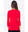 Червена дамска блуза Celestina-1 снимка