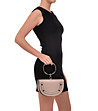 Дамска кожена чанта в светлорозовo с нестандартен дизайн Wendy-4 снимка