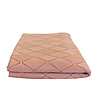 Плетено одеяло в нюанс на цвят праскова 130x170 см-1 снимка