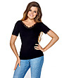 Дамска черна блуза Rebeca в макси размер-0 снимка