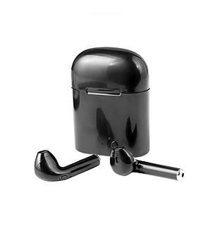 Bluetooth стерео слушалки в черно снимка