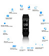 Смарт силиконов часовник с Bluetooth в черно и златисто-1 снимка