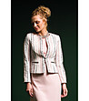 Дамско сако в бяло, розово и черно Helen-0 снимка