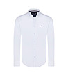 Мъжка памучна риза в бяло Ethan-0 снимка