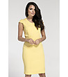 Жълта рокля тип молив Celina-2 снимка