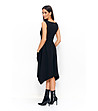 Черна рокля без ръкави Letizia-1 снимка
