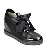 Черни дамски обувки на платформа Faela-2 снимка