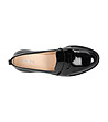 Черни дамски лачени обувки от естествена кожа Hola-1 снимка
