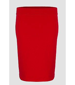 Памучна пола в червено Ilaria снимка