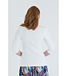 Дамско сако в цвят крем Kelly-1 снимка