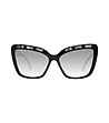 Черни дамски слънчеви очила тип пеперуда-2 снимка