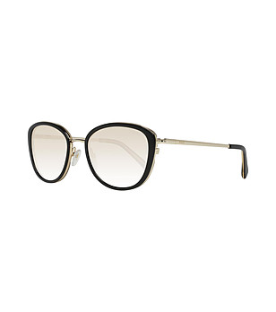 Дамски слънчеви очила в черно и златисто снимка