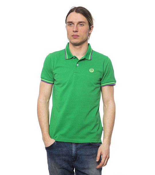 Зелена мъжка памучна блуза Grego снимка