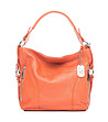 Дамска чанта от естествена кожа в оранжево Werona-0 снимка