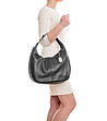 Черна дамска кожена чанта Sefora-4 снимка