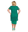 Зелена рокля с дантела Piolo-1 снимка