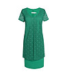 Зелена рокля с дантела Piolo-4 снимка