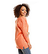 Оранжев дамски пуловер Tina-1 снимка