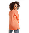 Оранжев дамски пуловер Tina-3 снимка