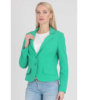 Зелено дамско сако Lidia снимка
