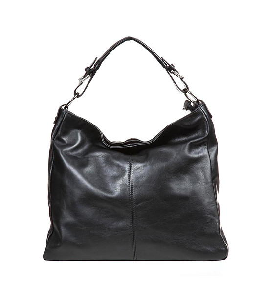 Дамска кожена чанта в черно Irosa снимка