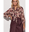 Дамска многоцветна блуза с флорален принт Caren-0 снимка