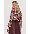 Дамска многоцветна блуза с флорален принт Caren-1 снимка