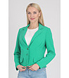 Зелено дамско сако Lidia -2 снимка