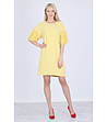 Жълта рокля с ефектни ръкави Jaya-0 снимка