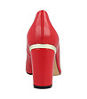 Червени дамски обувки от естествена кожа Gabi-4 снимка