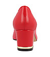 Дамски обувки в червен нюанс с релеф Vivien-4 снимка