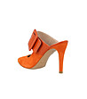Оранжеви дамски обувки с отворена пета Eve-2 снимка