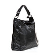 Дамска кожена чанта в черно Irosa-2 снимка